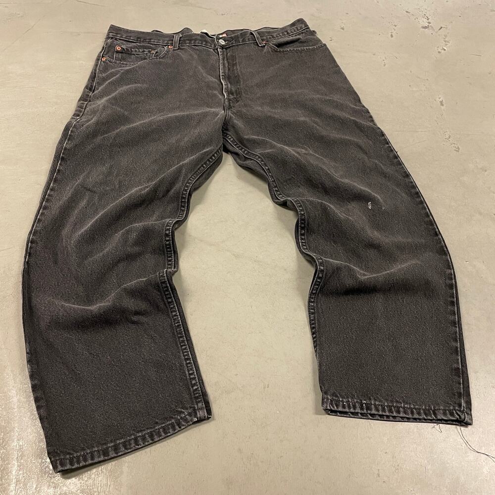 y2k faded black baggy Levi’s 550 jeans 40x30